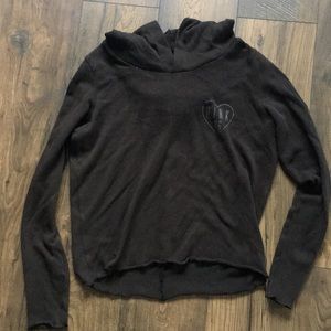 BLACK VICTORIA SECRET HOODIE